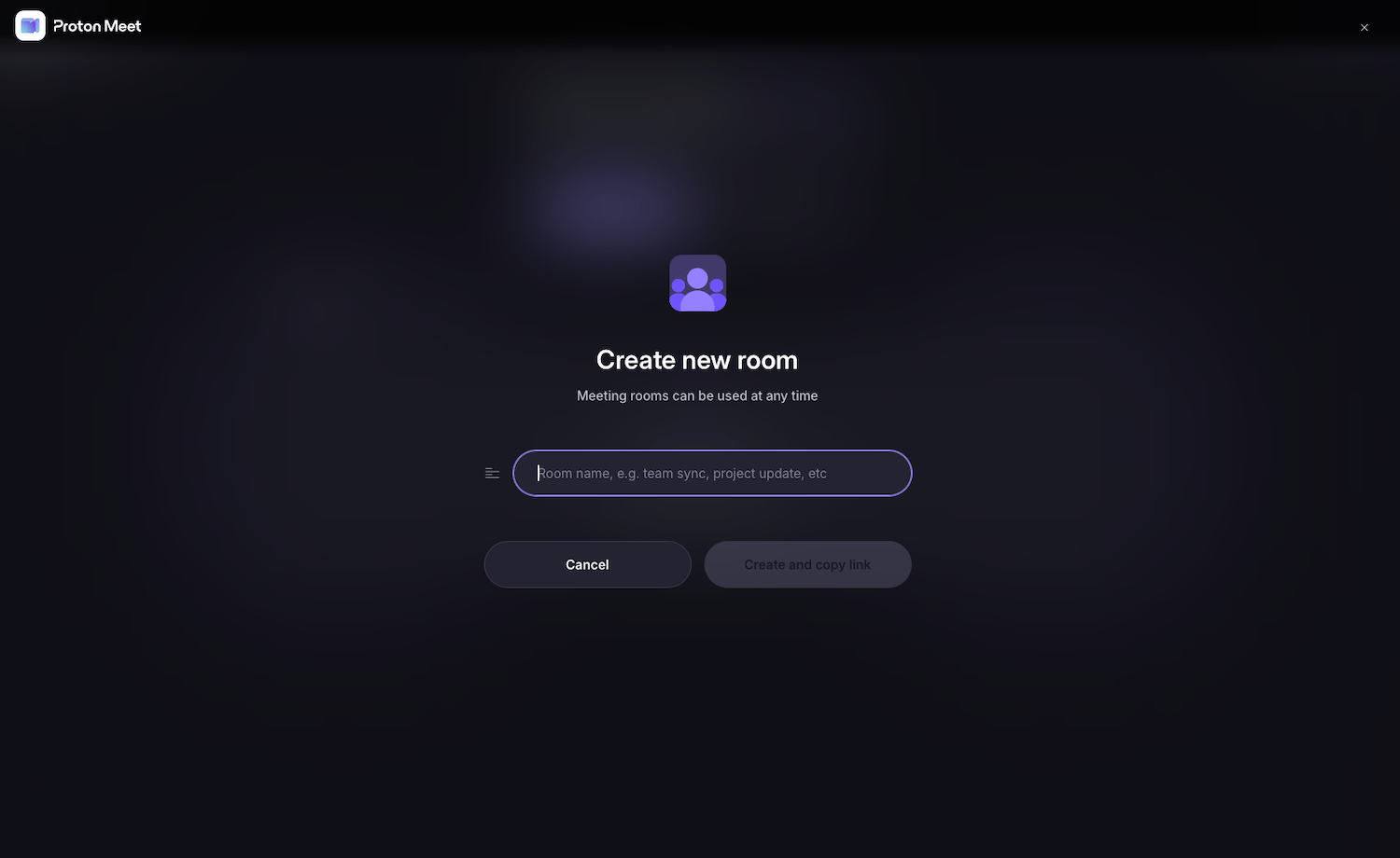 Proton Meet permanenter Raum